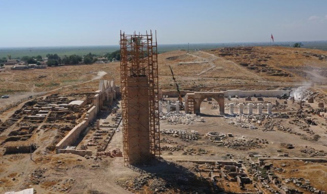 Tarihi Harran Ulu Cami'nin görkemli yapısı kazılarla ortaya çıkarılıyor