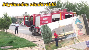 Tren raylarında yangın çıktı