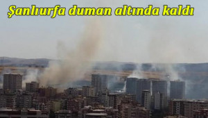 Karaköprü duman altında kaldı