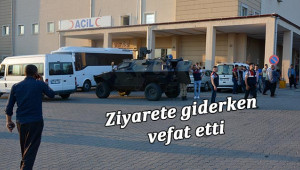 Ziyarete giden kişi trafik kazasında öldü