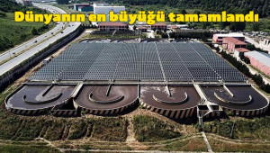 Atıksu tesisi üzerine güneş paneli kuruldu