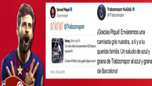 Trabzonspor'dan Pique'ye Forma Sözü