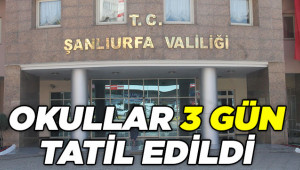 Akçakale ve Ceylanpınar'da okullar tatil edildi