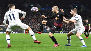 Leipzig, İngiltere'de Tottenham'ı devirdi