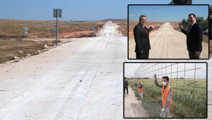 22 kilometrelik beton yol tamamlandı