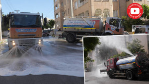 5 Mahalle yıkanıp dezenfekte edildi