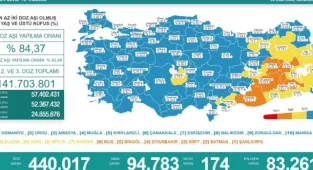 Son 24 saatte virüsten 174 kişi hayatını kaybetti