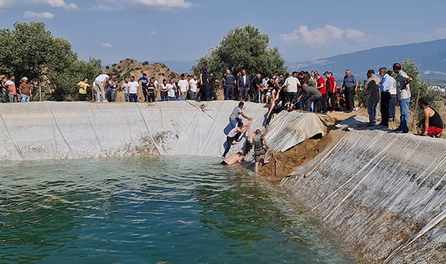 Sulama göletine giren 2 çocuk boğuldu