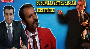 Gazetecilerin soruları başkan Beyazgül'ü terletti