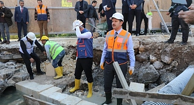 Balıklıgöl'de çöken bölümde çalışma startı verildi