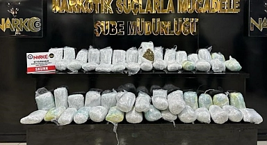 Ticari takside 41 kilo 'skunk' ele geçirildi