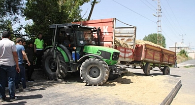 Yol kenarında bekleyenlere traktör çarptı: 1 ölü, 2 yaralı