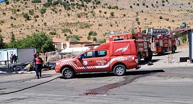 Doğanşehir’de İlçesinde iş yeri yangını