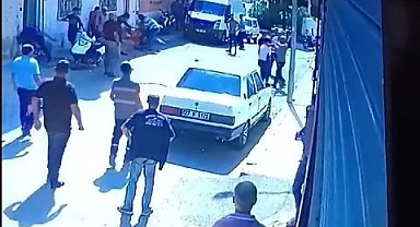 Gaziantep'te bir kişinin öldüğü bıçaklı kavga anları kamerada