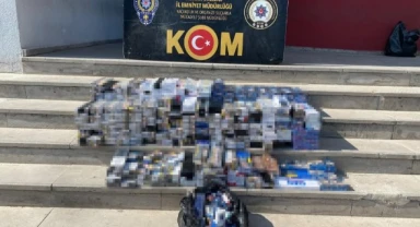 Polis yüzlerce gümrük kaçağı ele geçirdi