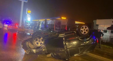 Karabük'te cip ters döndü: 3 yaralı