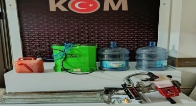 Askeri alanda kaçak kazıya polis baskını