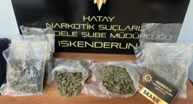 Hatay’da 9 kilo 300 gram skank ele geçirildi