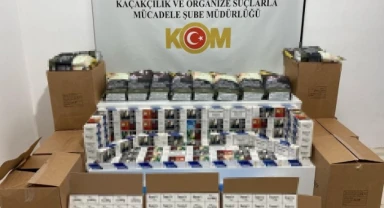 Çok sayıda makaron ve 100 kilo sahte bandrollü tütün ele geçirildi