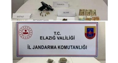 Elazığ’da uyuşturucu taciri 3 şüpheli yakalandı