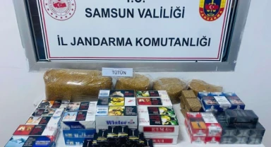 Jandarma çok sayıda makaron ele geçirildi