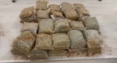 Yolcu otobüsünde 23 kilo 794 gram skunk ele geçirildi