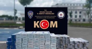 TEM Otoyolu'nda gümrük kaçağı sigara ele geçirildi