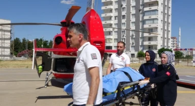 At tepti helikopterle hastaneye kaldırıldı!