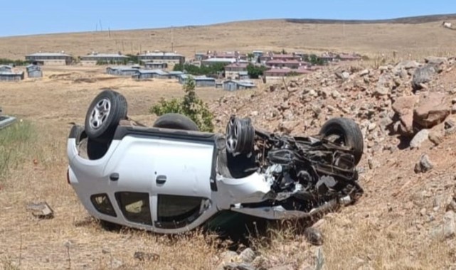 Elazığ'da otomobil takla attı: 1 yaralı