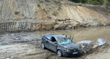 Kontrolden çıkan otomobil yan devrildi: 3 yaralı