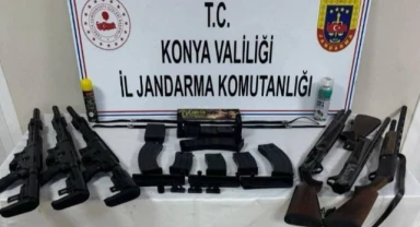 Konya'da silah kaçakçılarına operasyon: 1 gözaltı