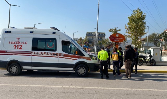 Elektrikli bisikletten düşen 2 çocuk yaralandı