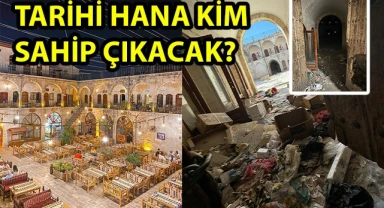 Urfa'nın tarihi hanı madde bağımlılarının yuvası haline döndü!