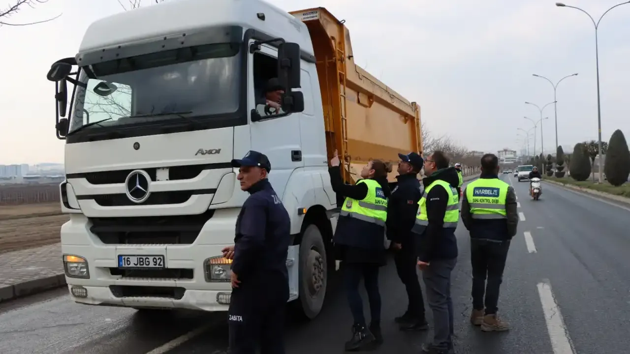 Şanlıurfa’da hafriyat ve beton mikserleri denetlendi