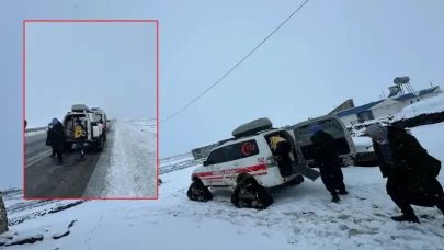 Şanlıurfa’da yollar kapandı, hastalara paletli ambulans ile ulaşıldı