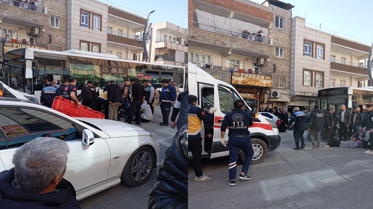 Şanlıurfa’da yolun karşısına geçen kadına otobüs çarptı!