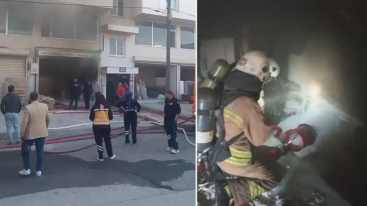 Hatay Dörtyol'da Tesisatçı Dükkanında Yangın Çıktı