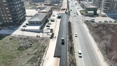 Maşuk TOKİ Yolu'nda 2. etap asfalt bitince trafik rahatlayacak